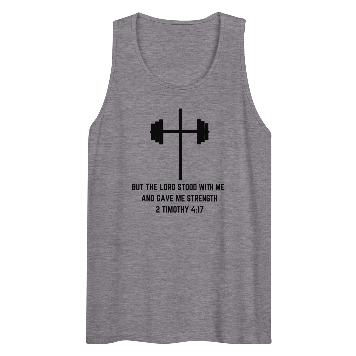 Barbell Cross with Verse Men’s Tank Top