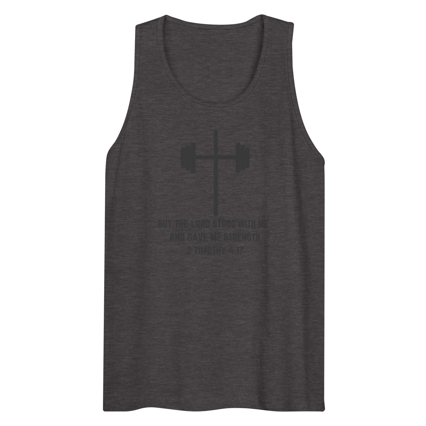 Barbell Cross with Verse Men’s Tank Top