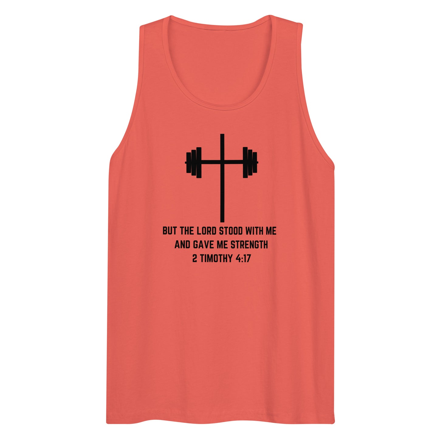 Barbell Cross with Verse Men’s Tank Top