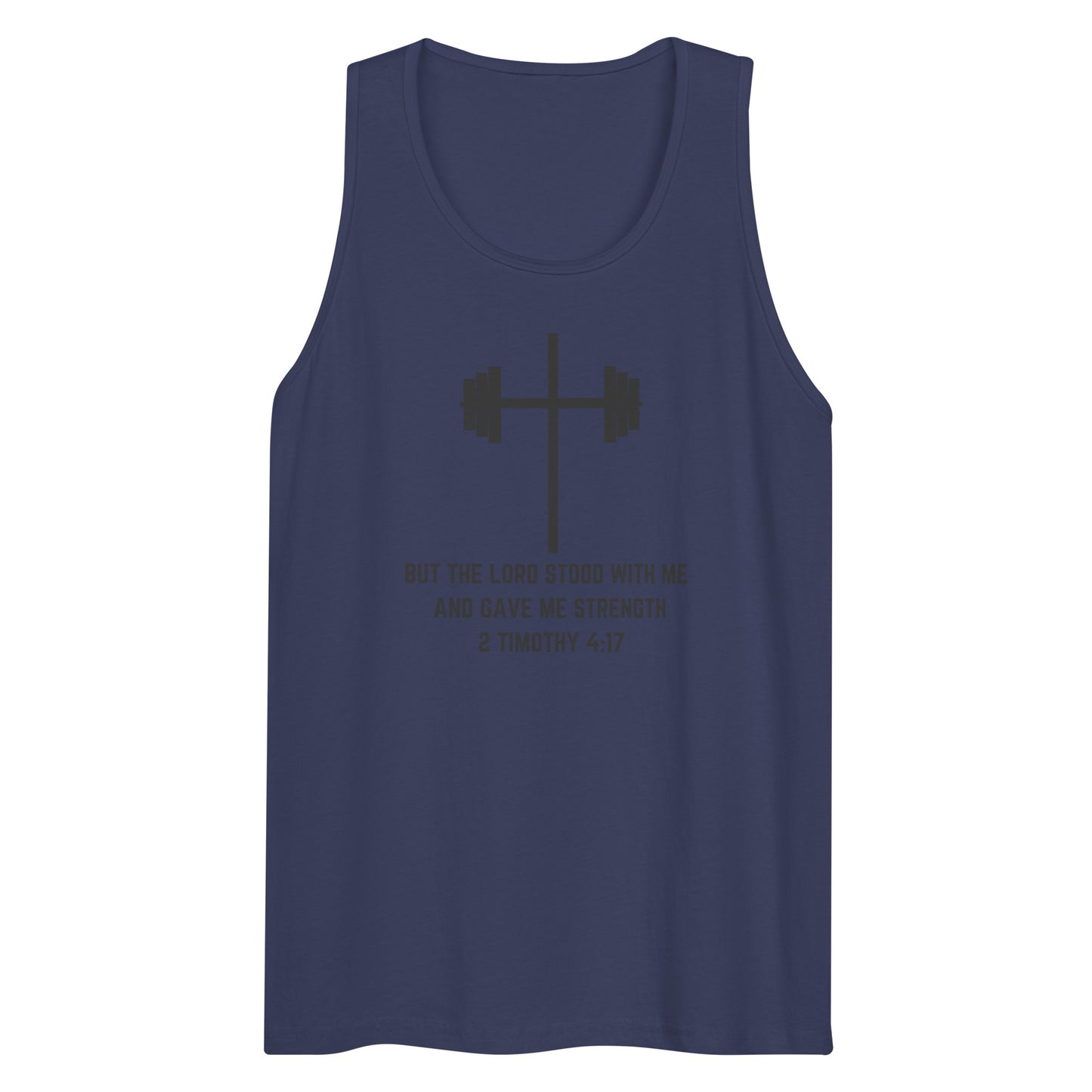Barbell Cross with Verse Men’s Tank Top