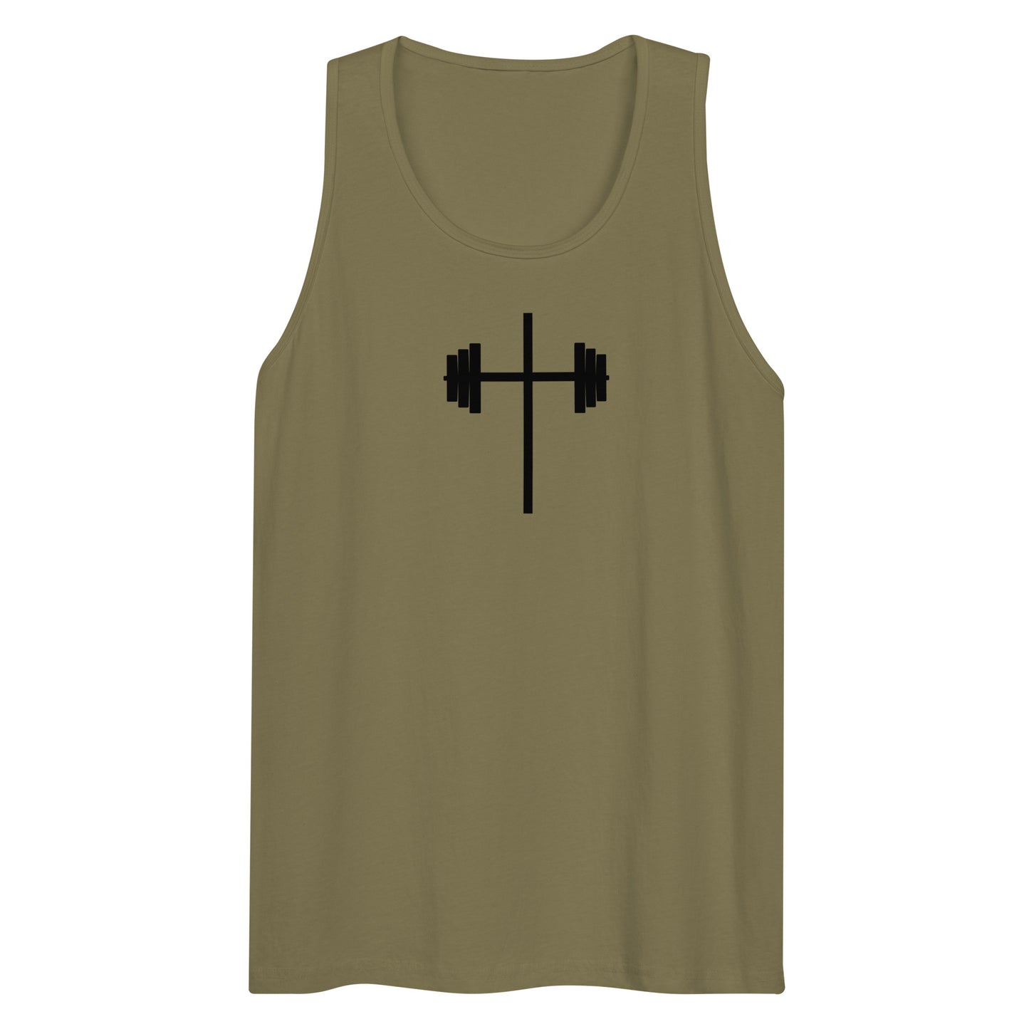 Barbell Cross Men’s Tank Top