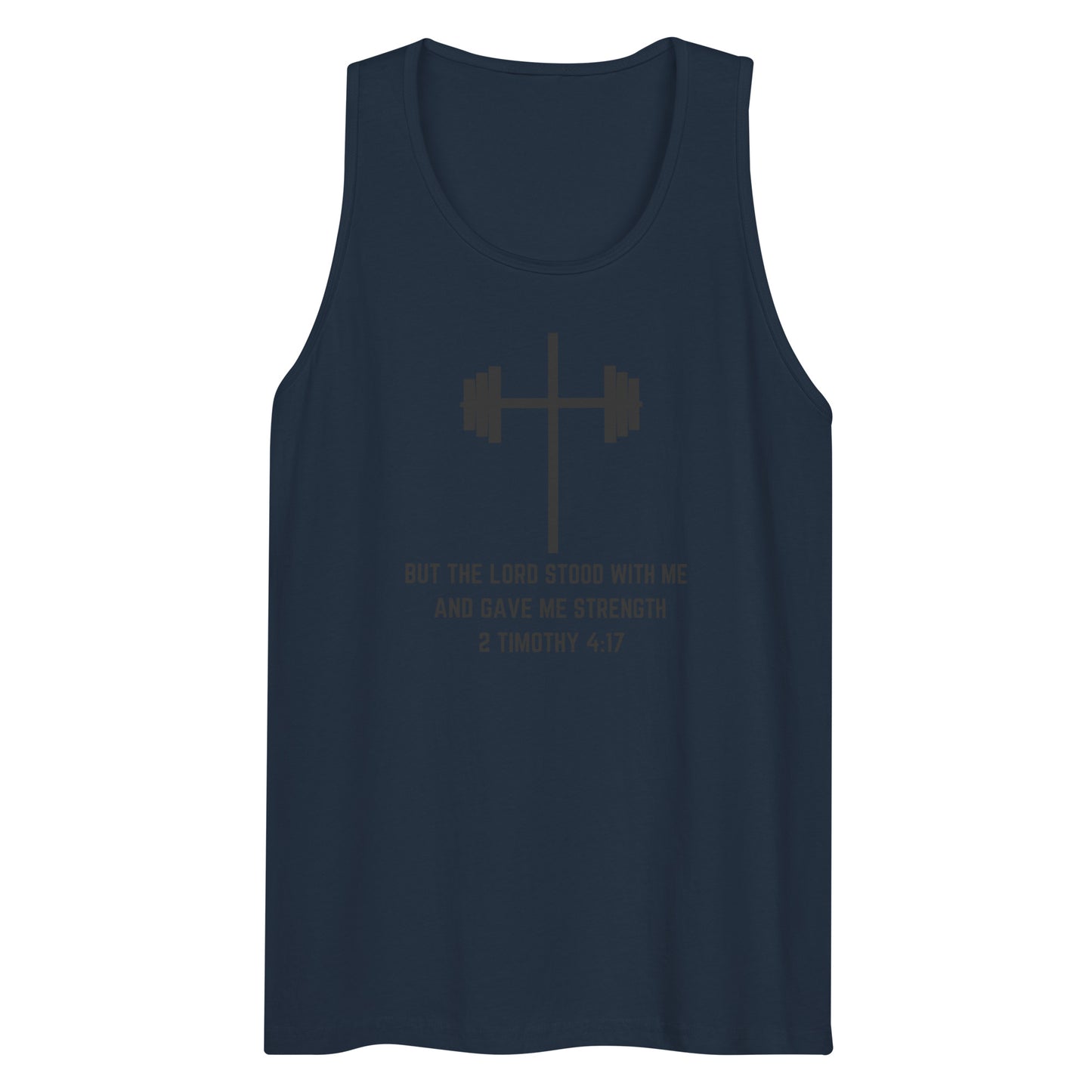 Barbell Cross with Verse Men’s Tank Top