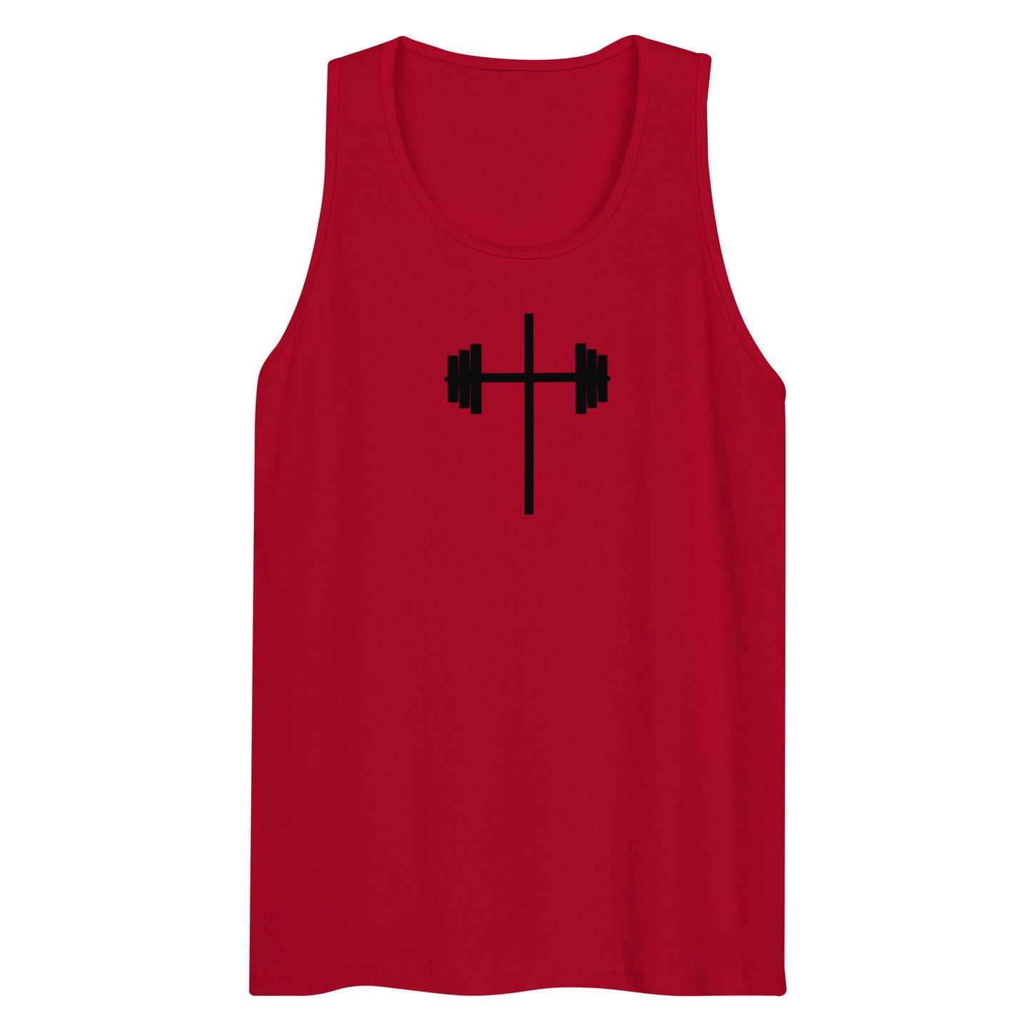 Barbell Cross Men’s Tank Top