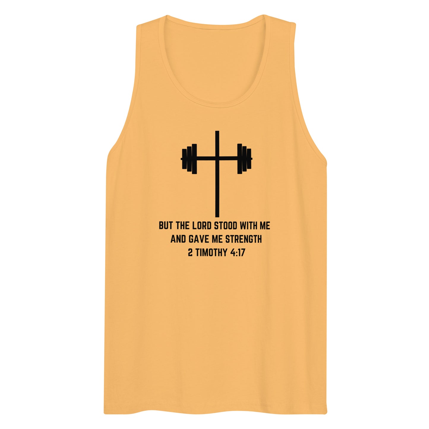 Barbell Cross with Verse Men’s Tank Top