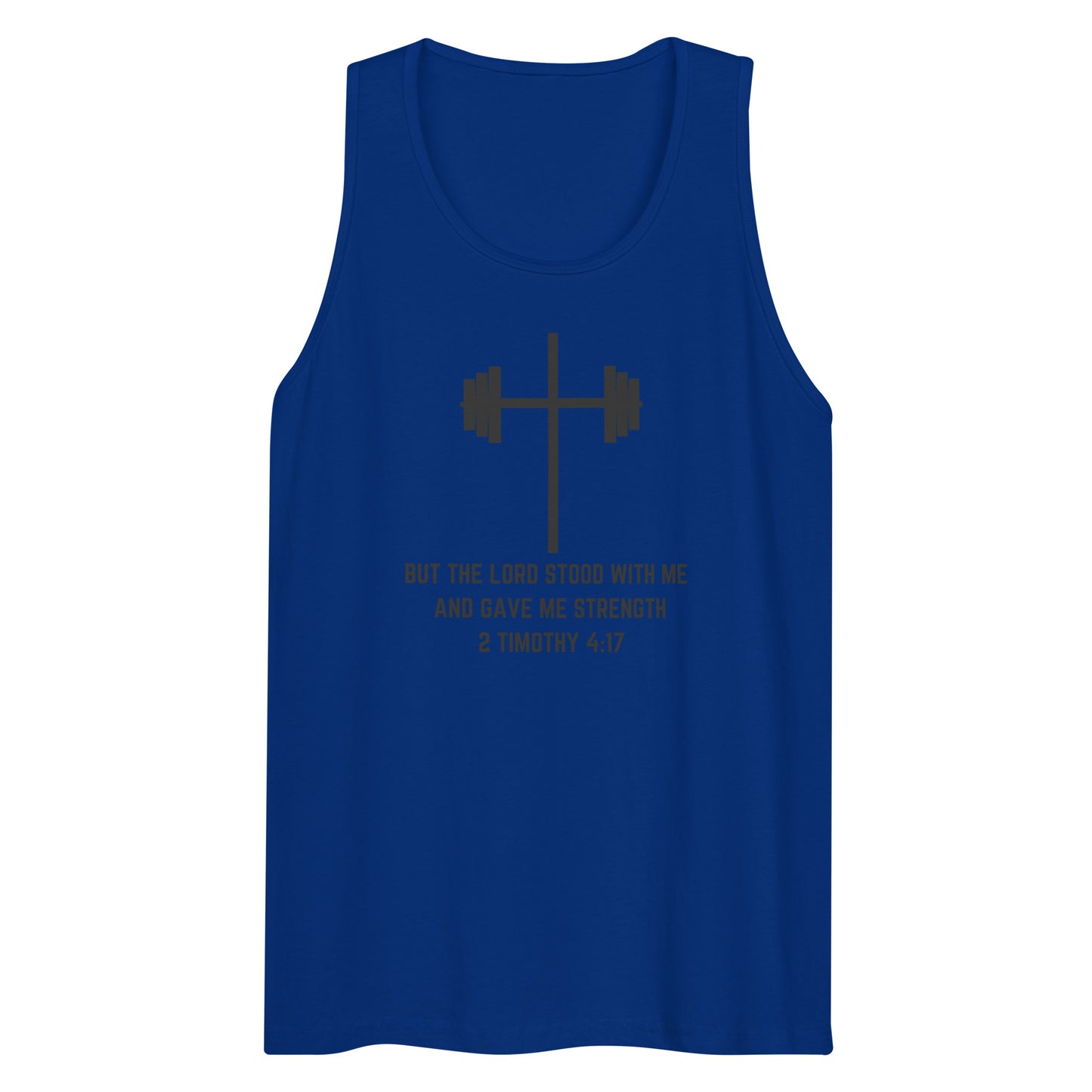 Barbell Cross with Verse Men’s Tank Top