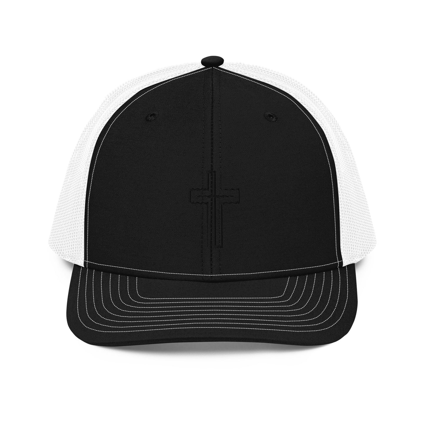 Embroidered Cross Trucker Cap