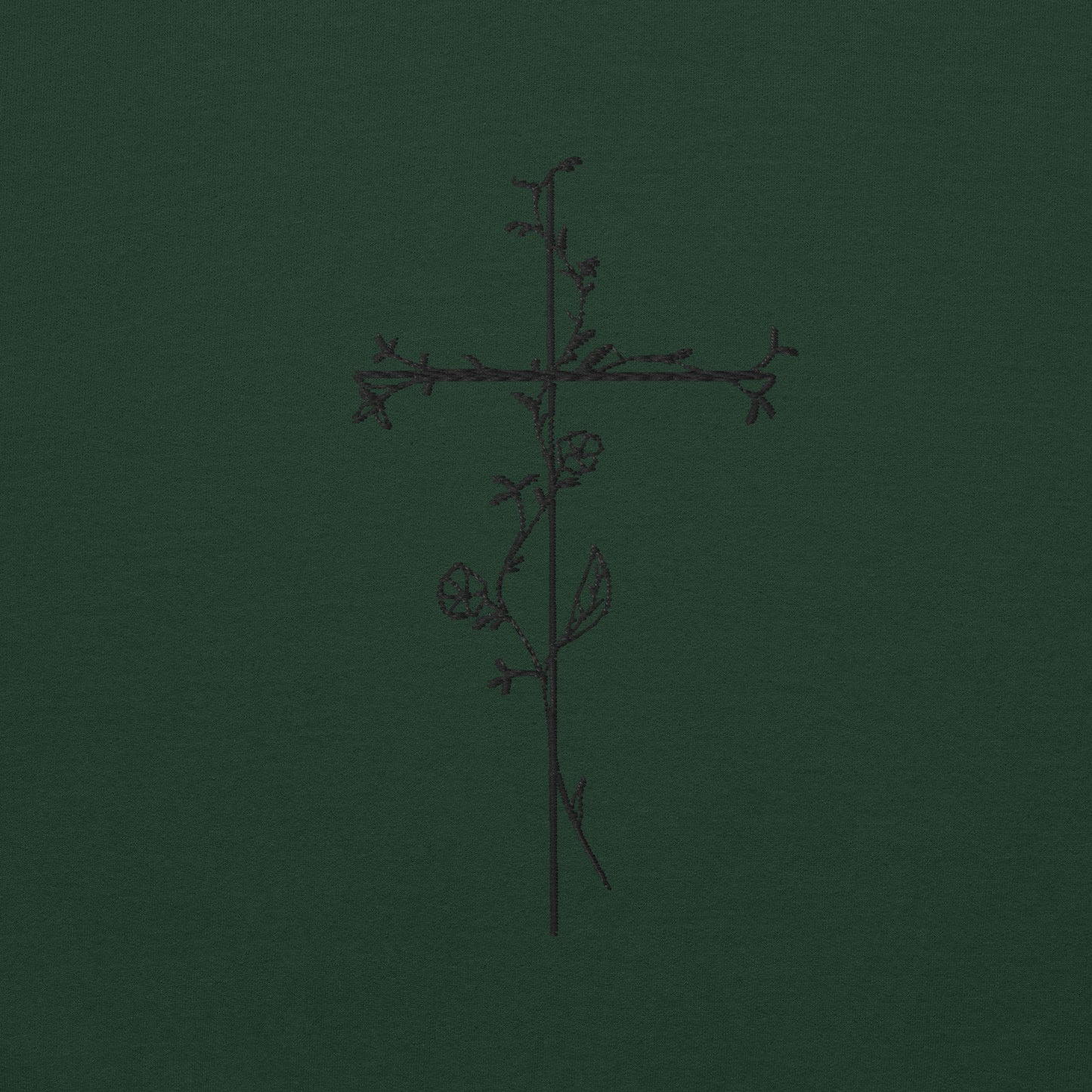 Embroidered Cross Unisex Sweatshirt