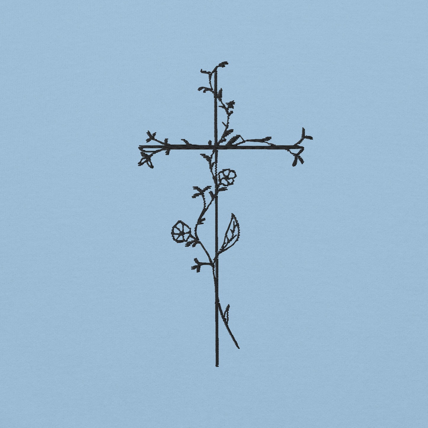 Embroidered Cross Unisex Sweatshirt