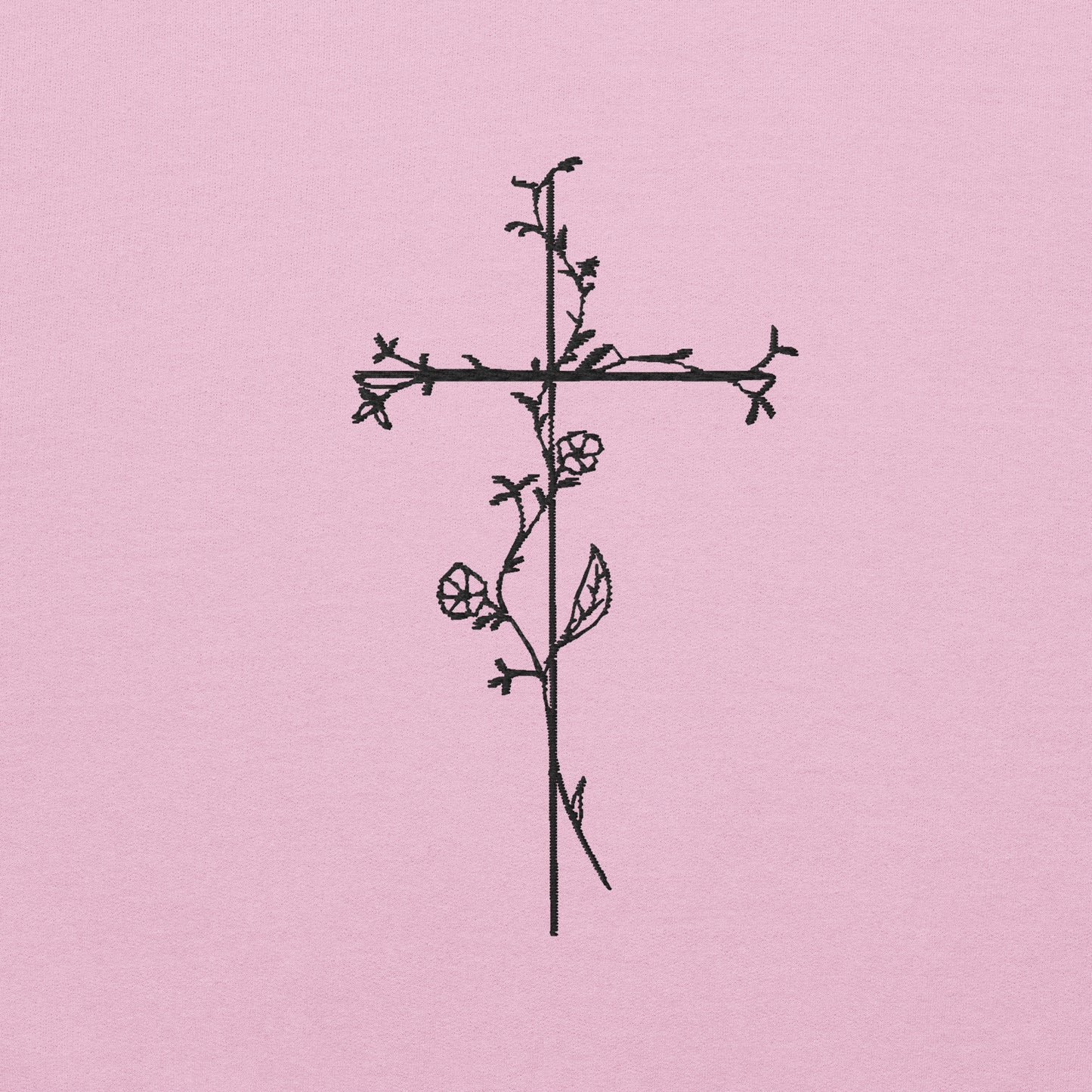 Embroidered Cross Unisex Sweatshirt
