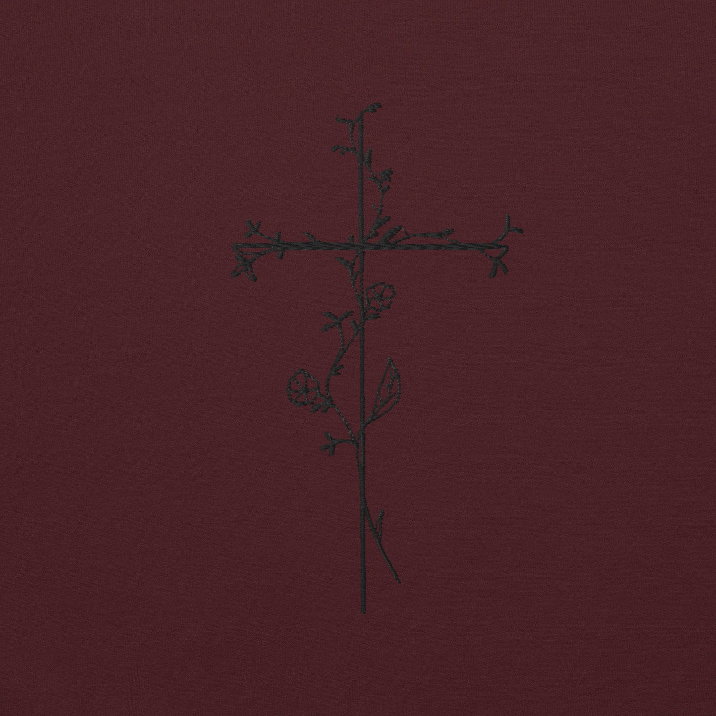 Embroidered Cross Unisex Sweatshirt