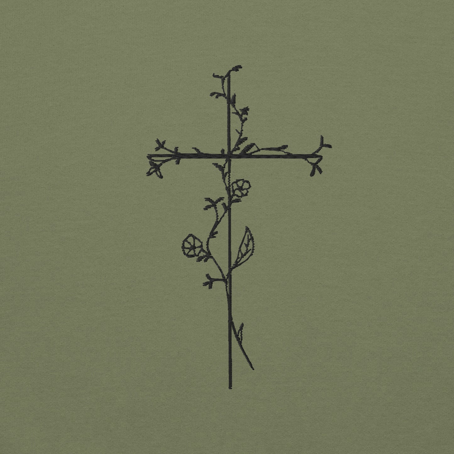 Embroidered Cross Unisex Sweatshirt