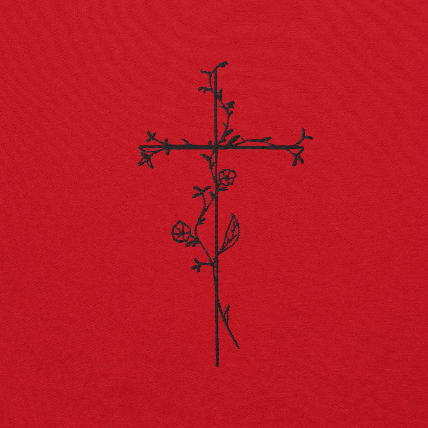Embroidered Cross Unisex Sweatshirt