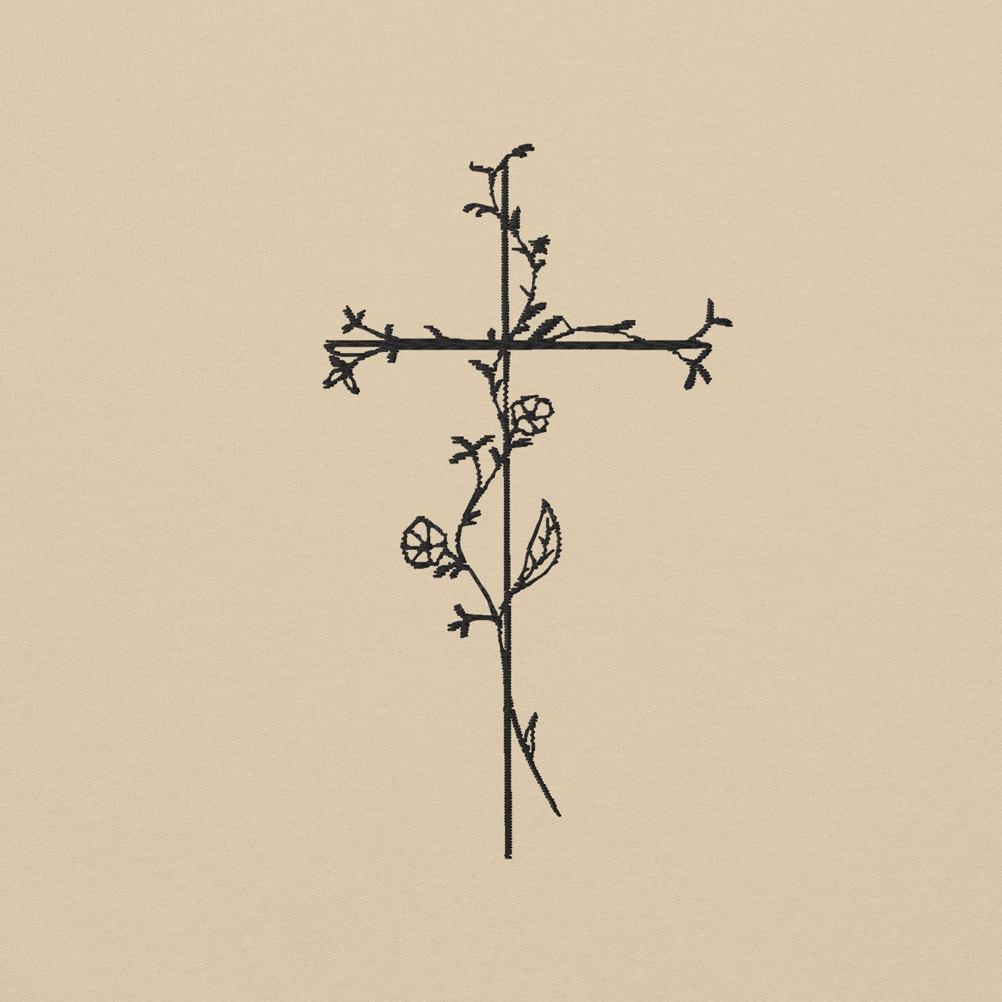 Embroidered Cross Unisex Sweatshirt