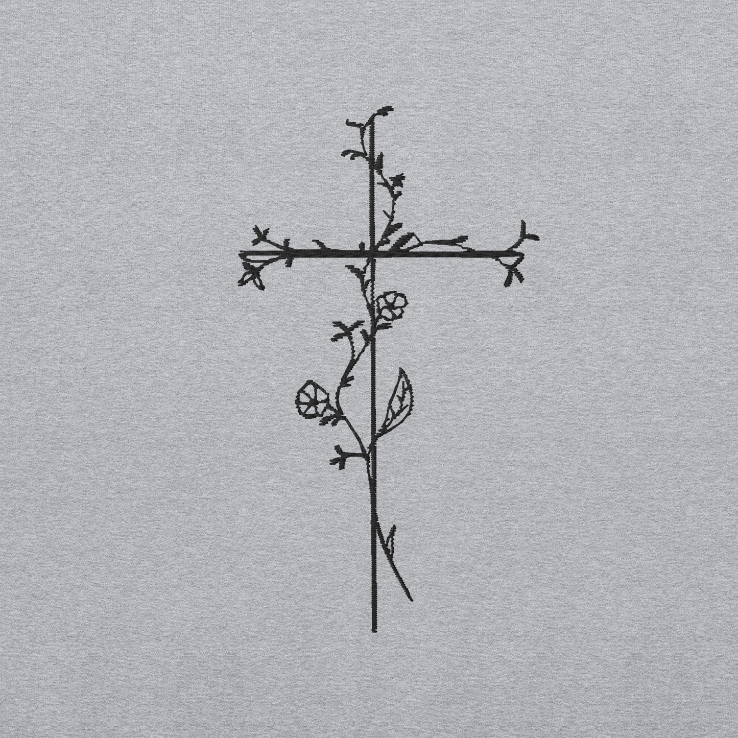 Embroidered Cross Unisex Sweatshirt