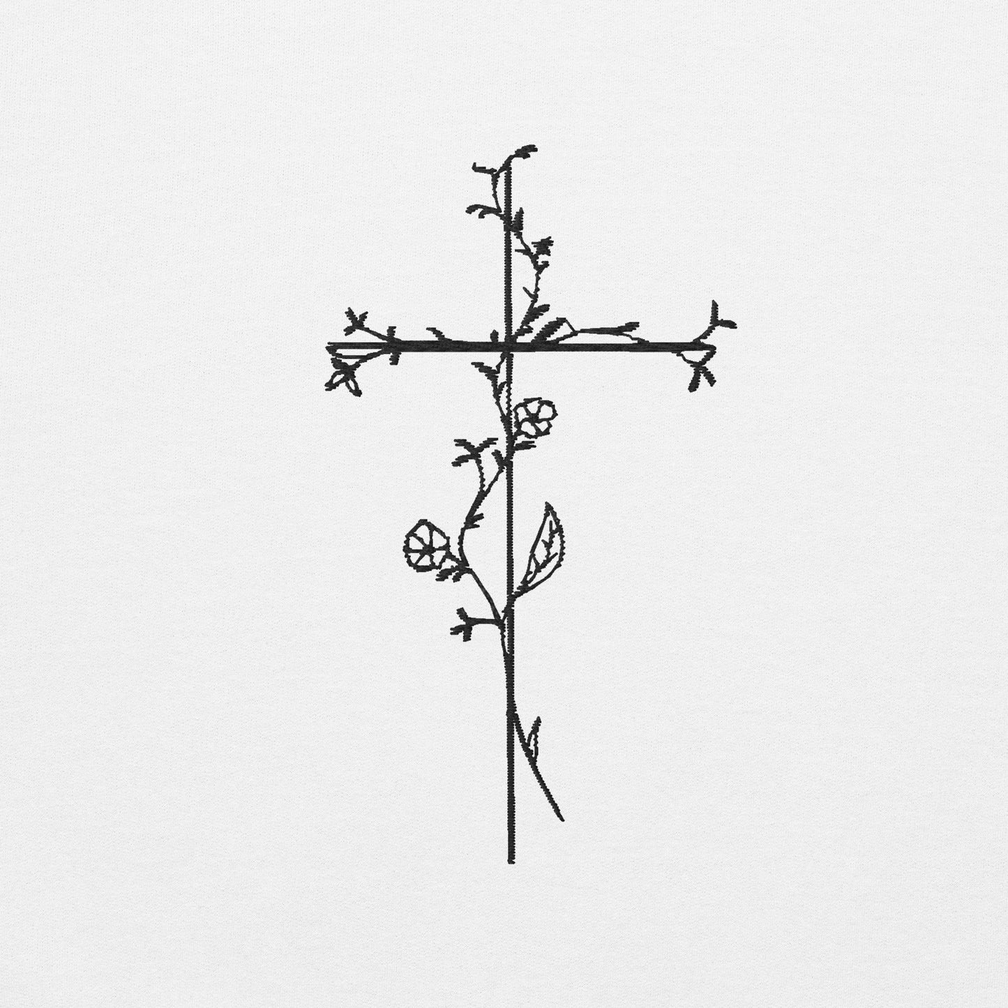 Embroidered Cross Unisex Sweatshirt