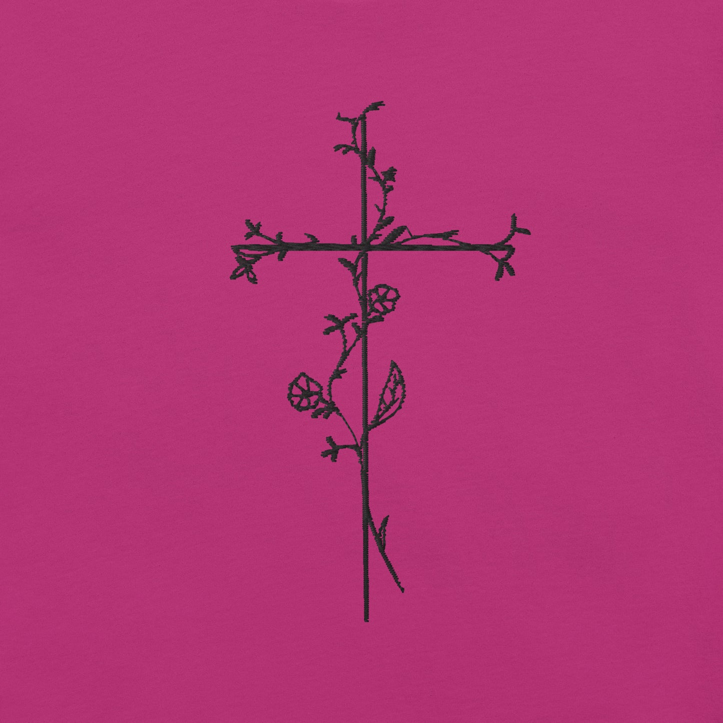 Embroidered Cross Unisex t-shirt