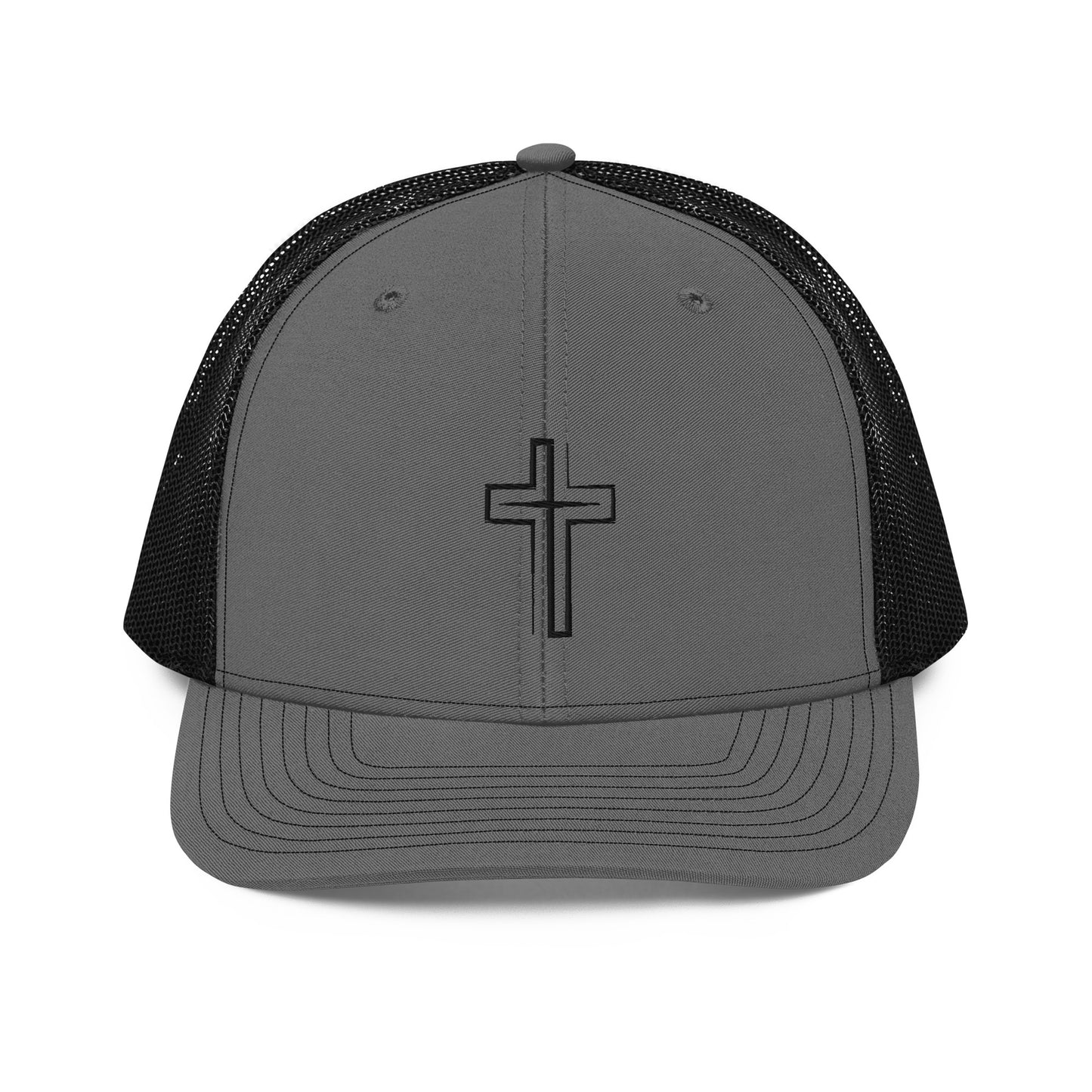 Embroidered Cross Trucker Cap