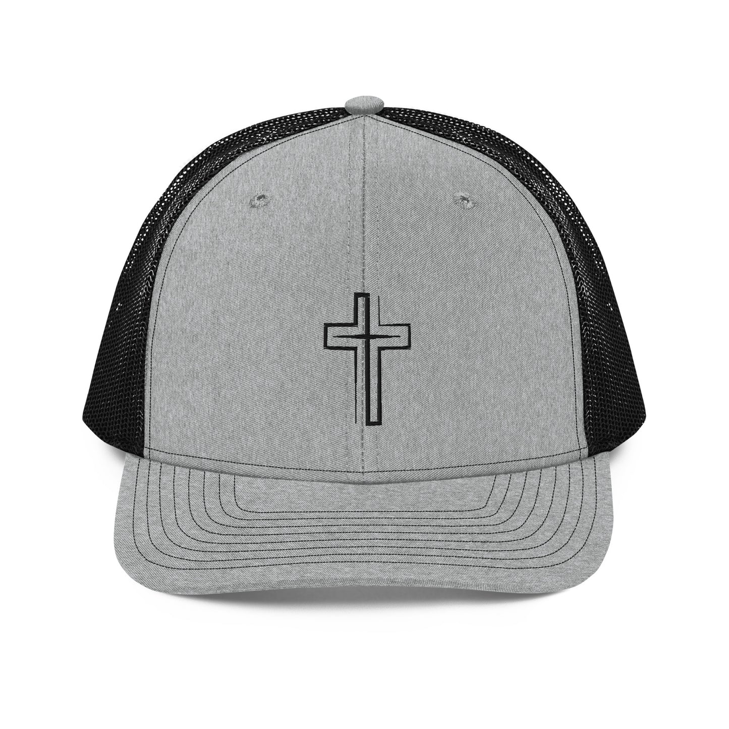 Embroidered Cross Trucker Cap