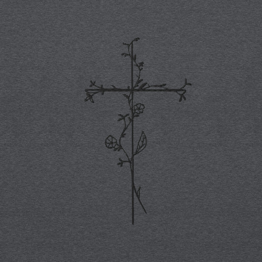 Embroidered Cross Unisex Sweatshirt