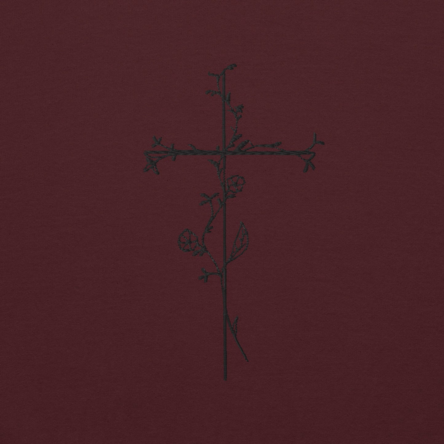 Embroidered Cross Unisex Sweatshirt