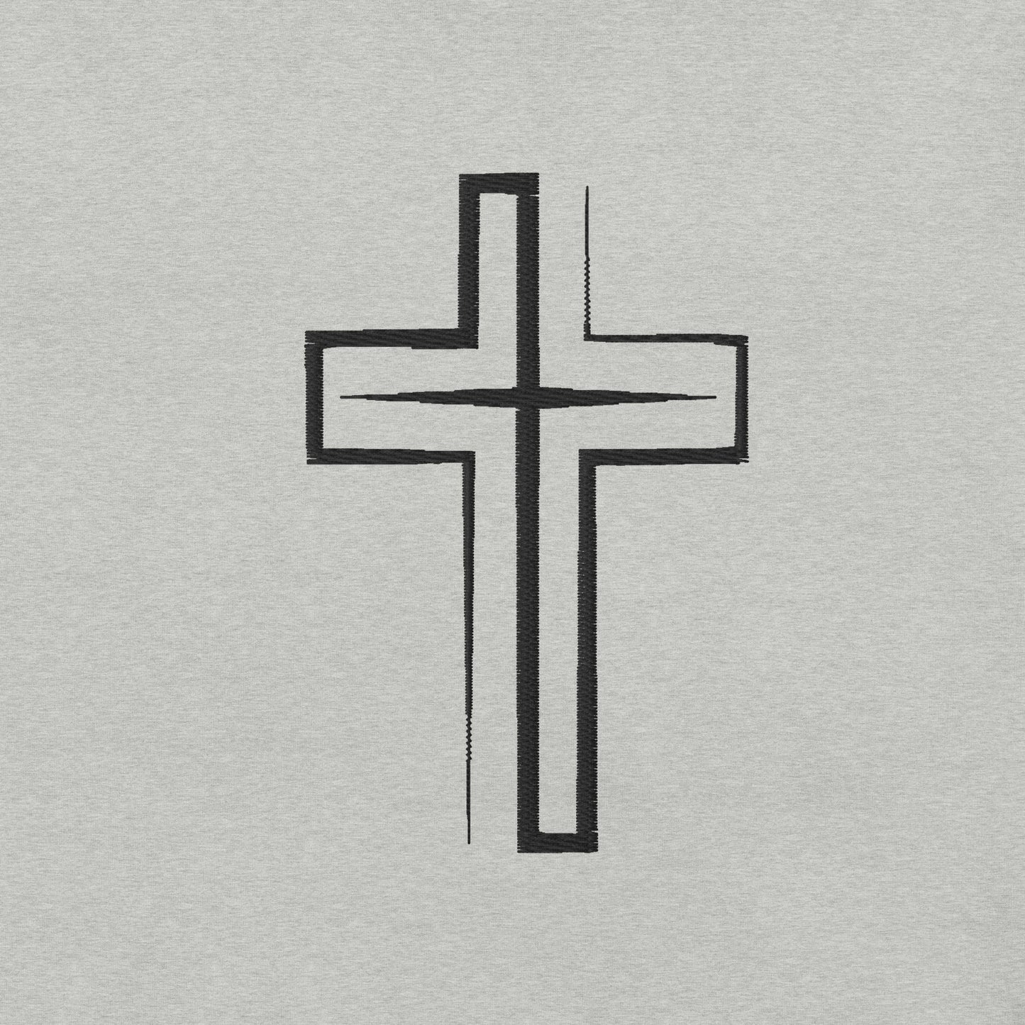 Embroidered Cross Unisex t-shirt