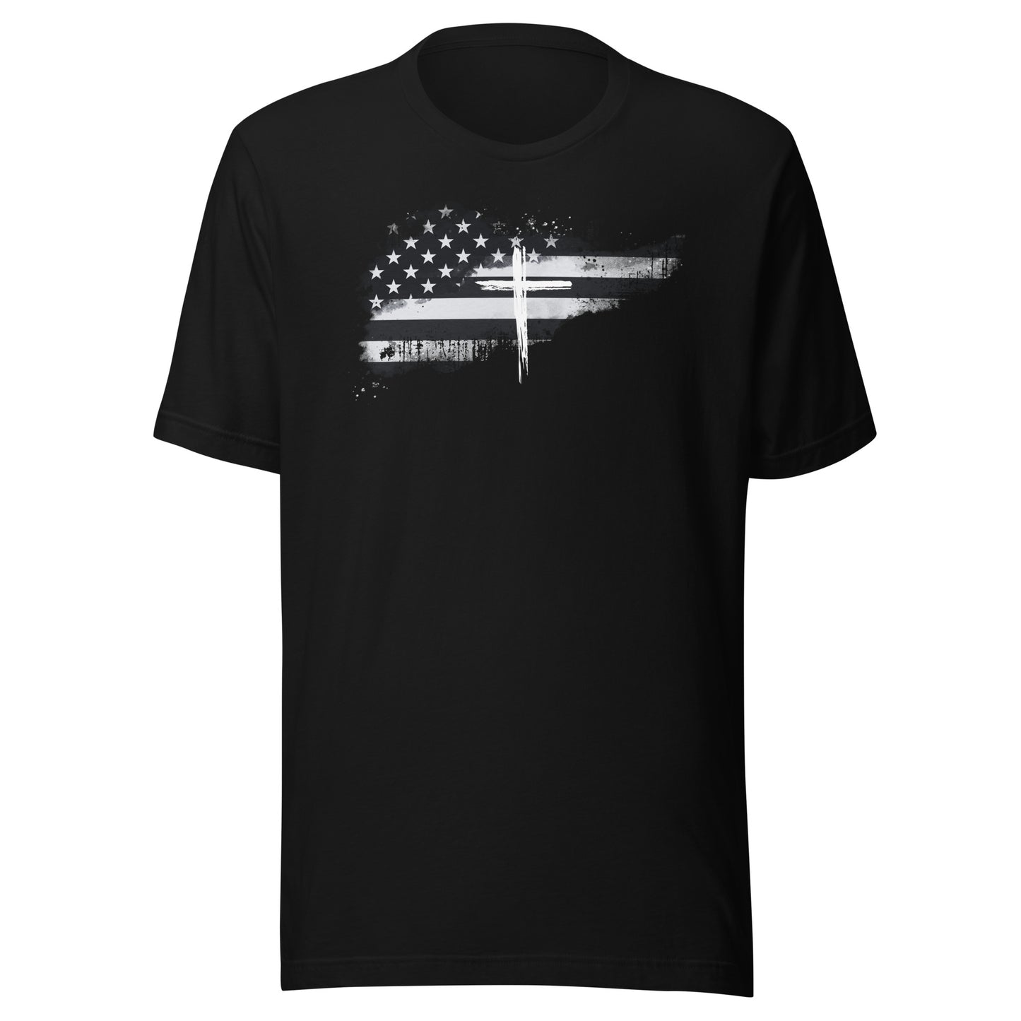 Flag and Cross Unisex t-shirt