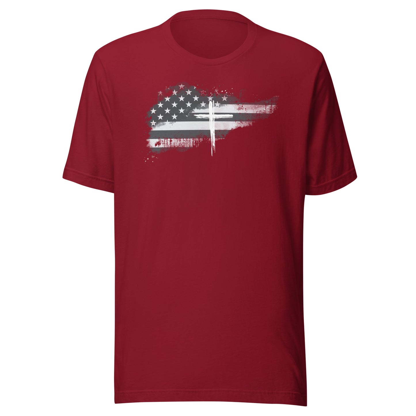 Flag and Cross Unisex t-shirt