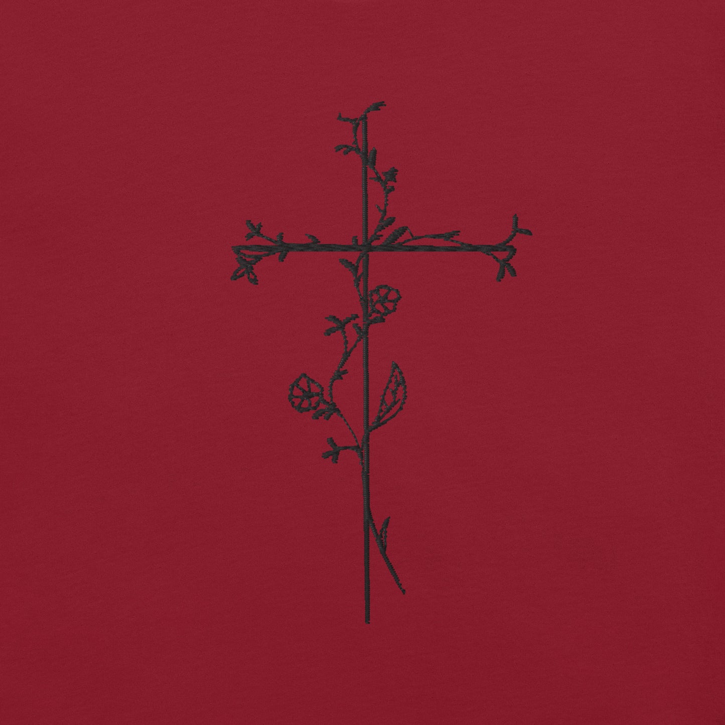 Embroidered Cross Unisex t-shirt