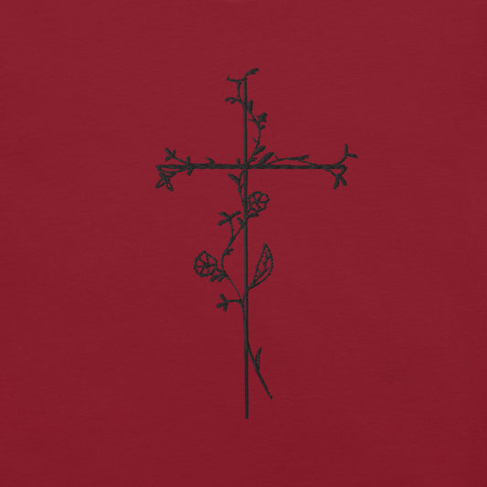 Embroidered Cross Unisex t-shirt