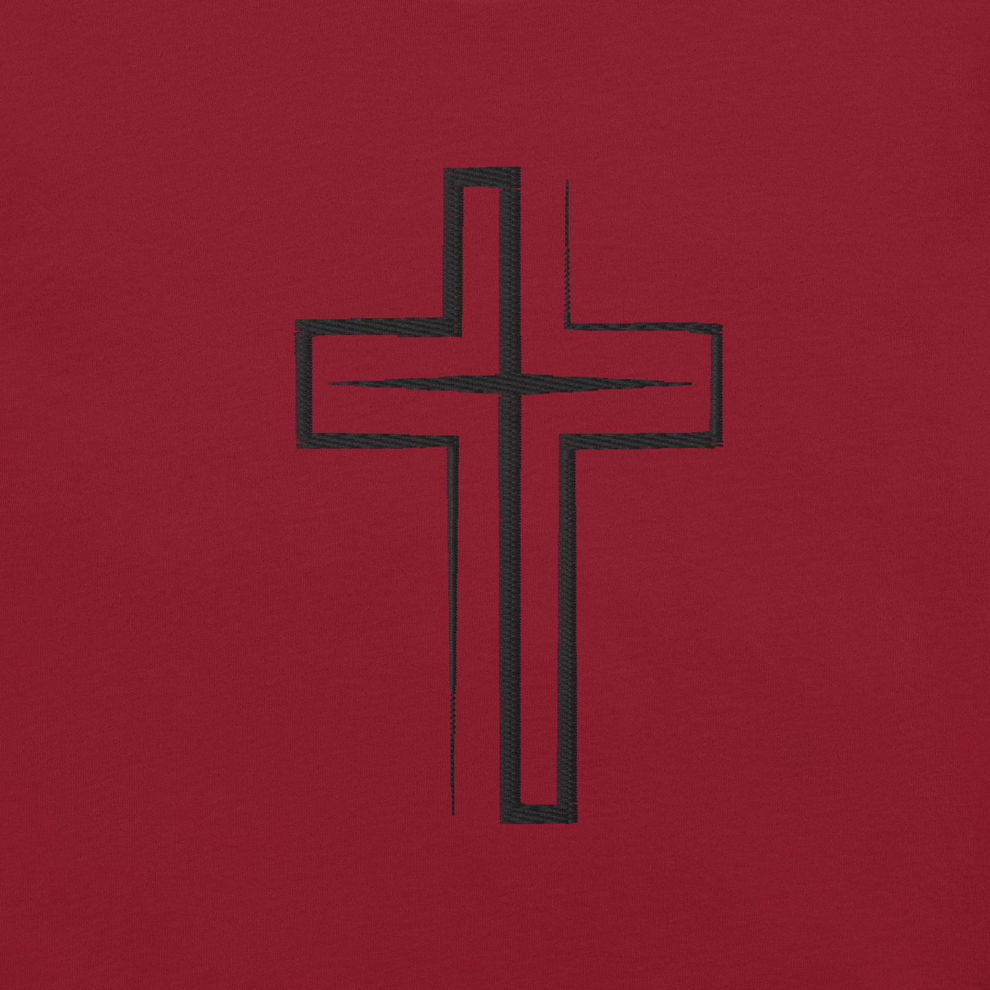 Embroidered Cross Unisex t-shirt