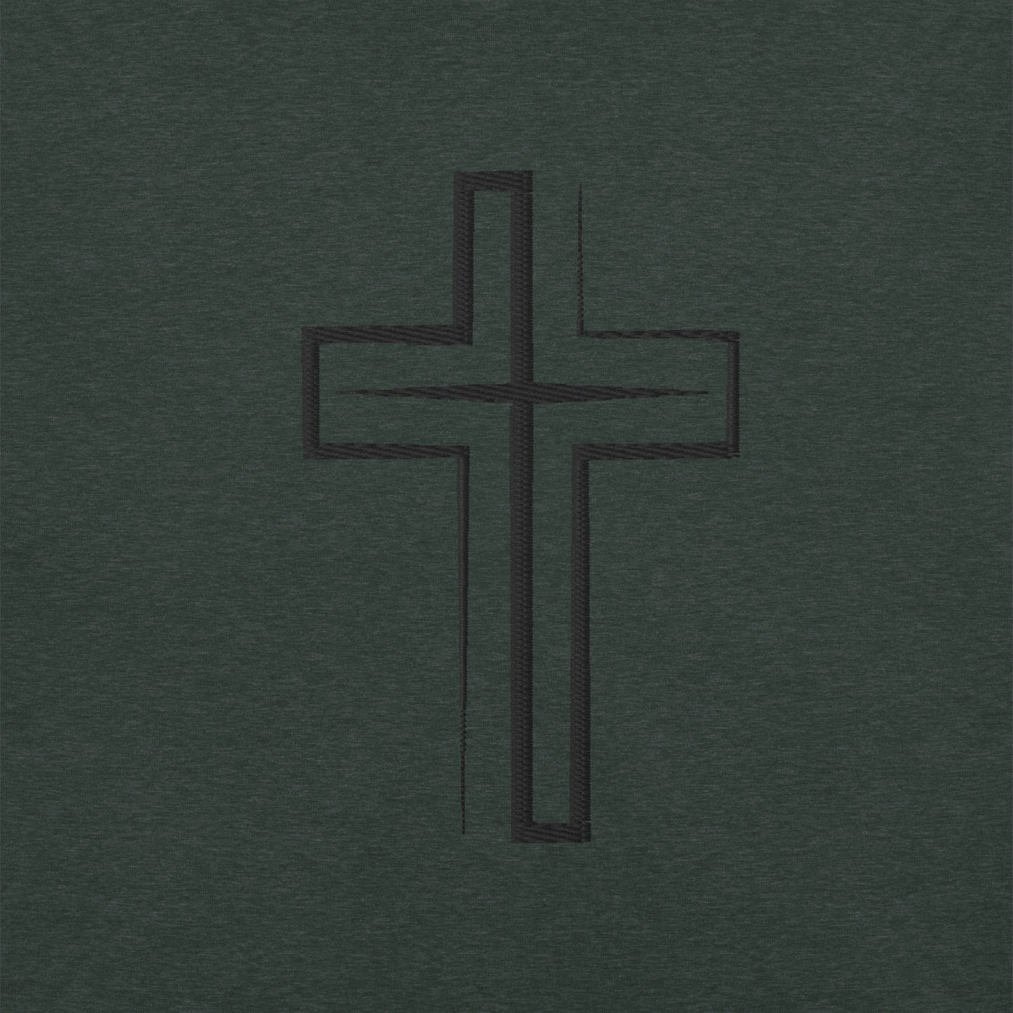 Embroidered Cross Unisex t-shirt