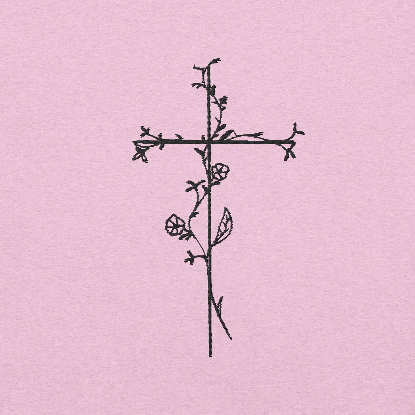 Embroidered Cross Unisex t-shirt