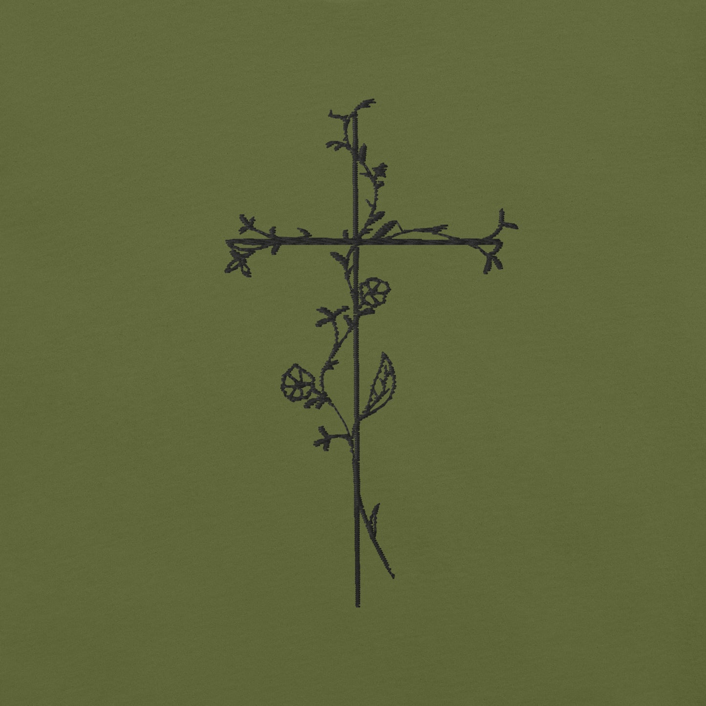 Embroidered Cross Unisex t-shirt